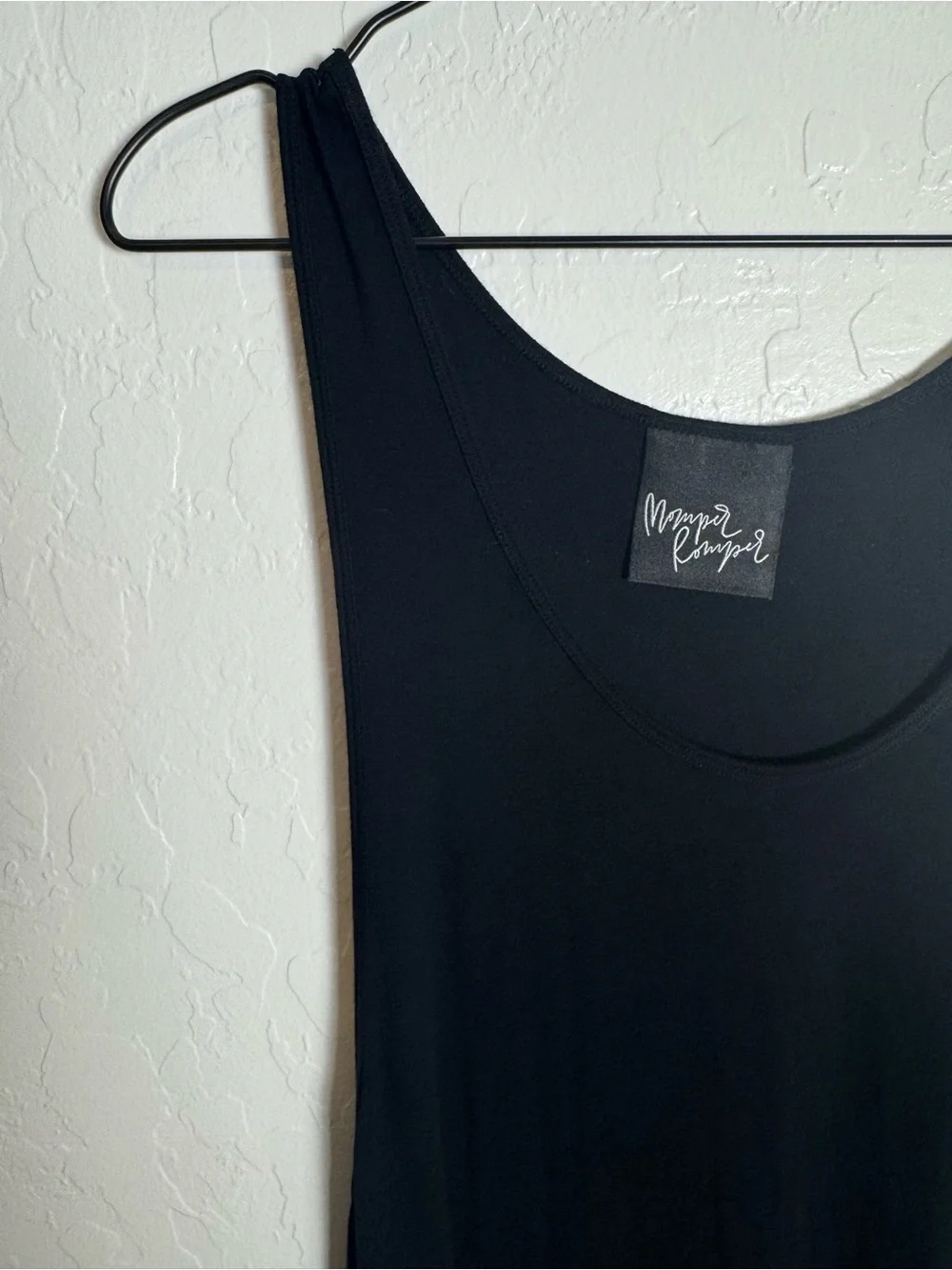 Momper Romper Black Harem Jumpsuit One Piece Medium